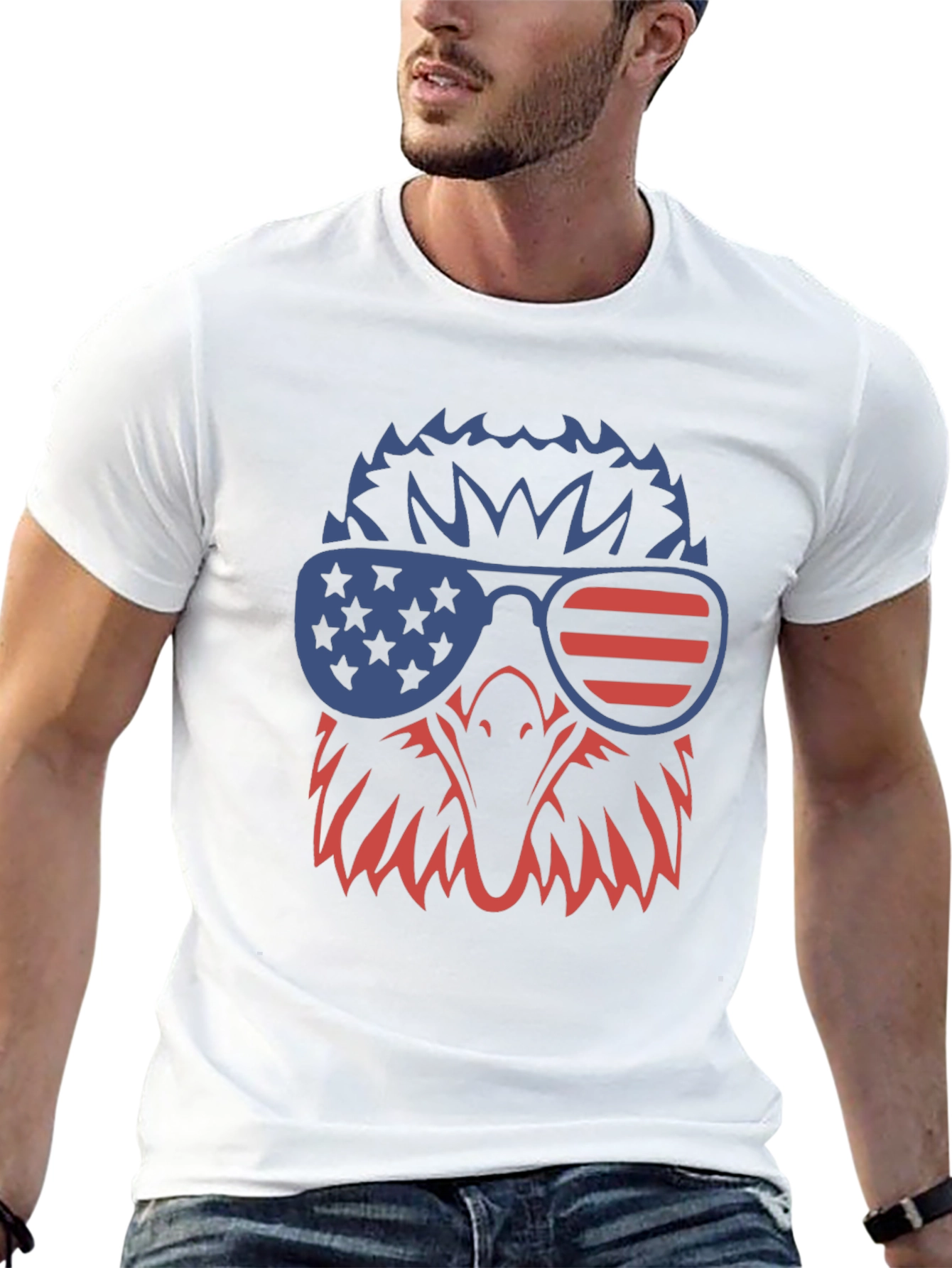 Patriotic Eagle Graphic Tee