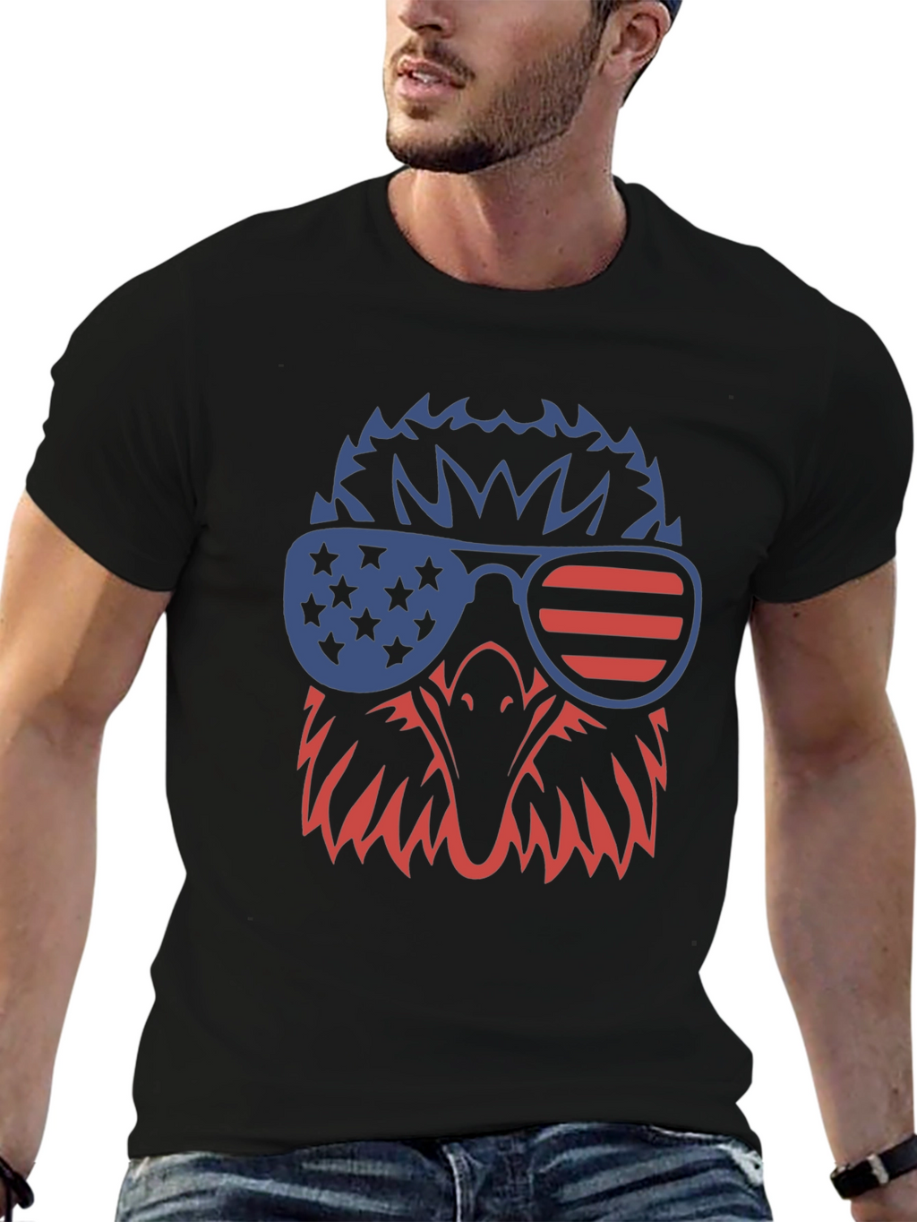 Patriotic Eagle Graphic Tee