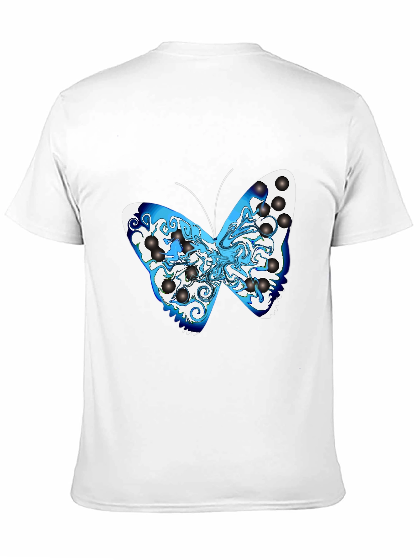 Butterfly Graphic Tee - Mens Black T-Shirt