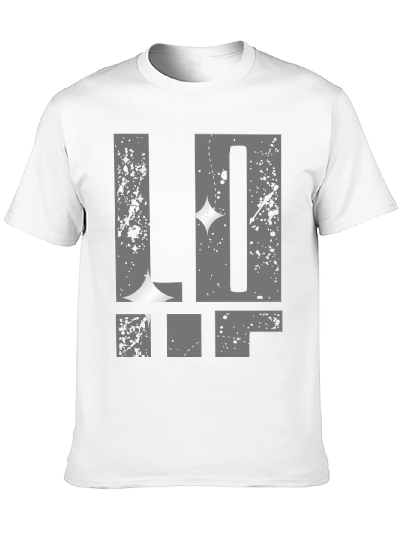 Abstract Graphic Print T-Shirt - Mens Black Tee