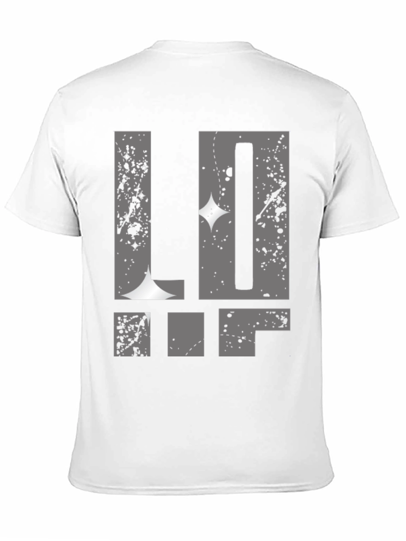 Abstract Graphic Print T-Shirt - Mens Black Tee