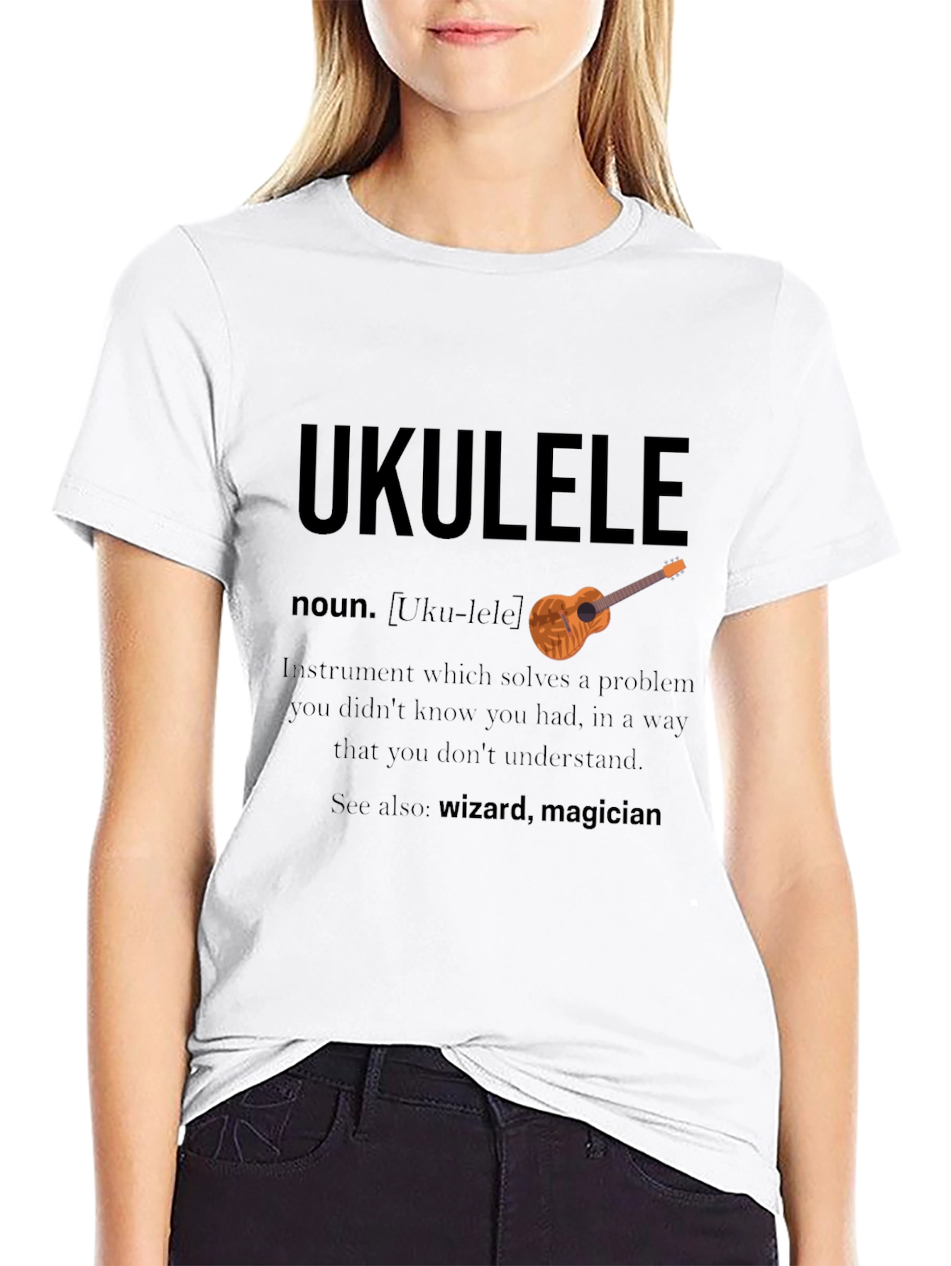 Ukulele Definition T-Shirt - Musicians Funny Gift