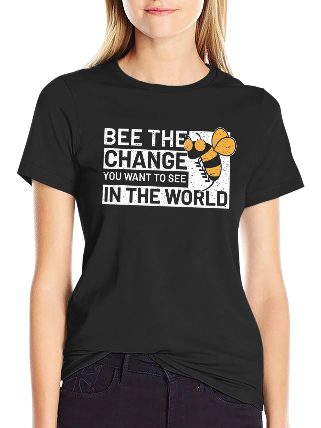 Bee the Change T-Shirt - Motivational Graphic Tee