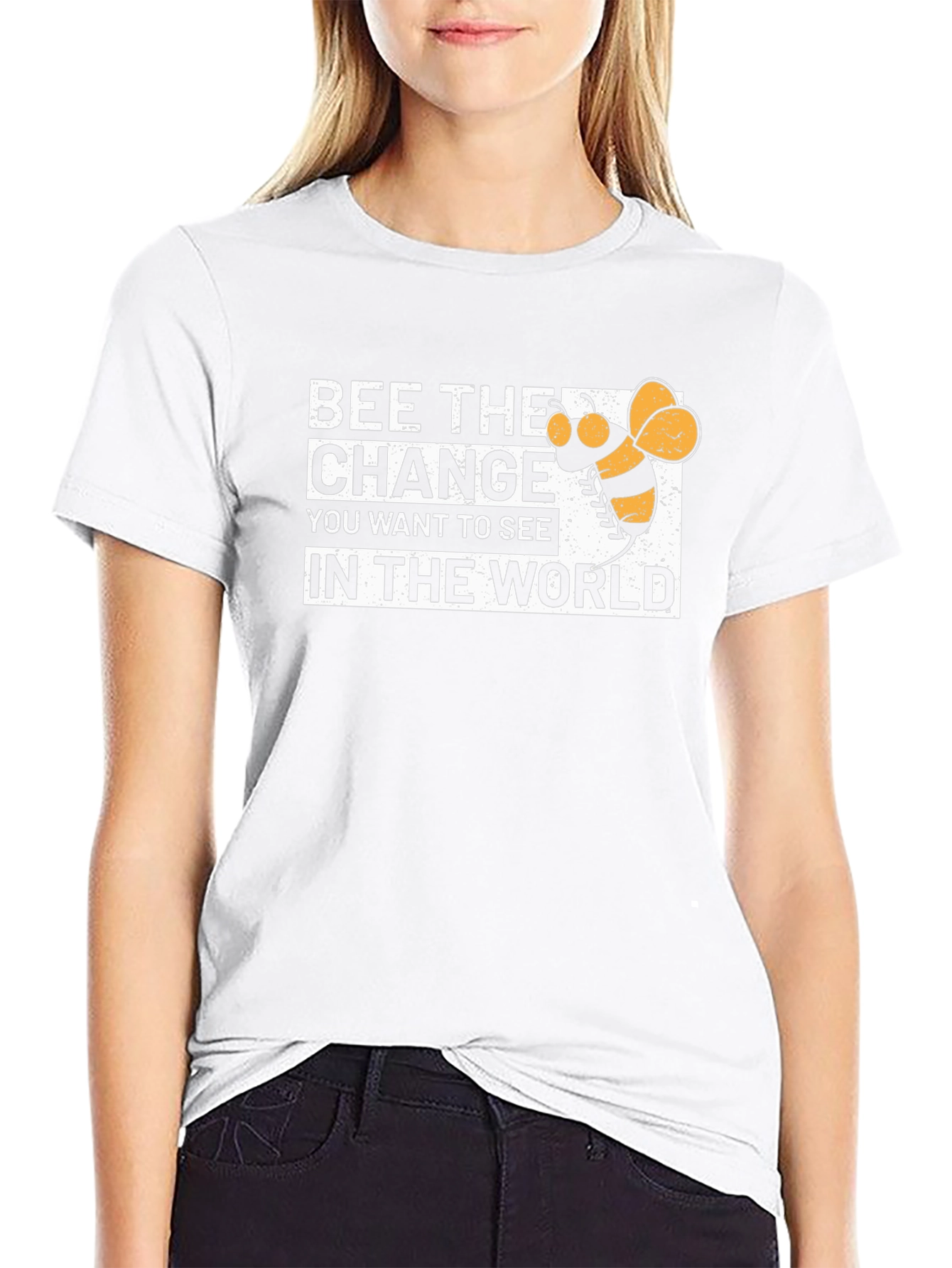 Bee the Change T-Shirt - Motivational Graphic Tee