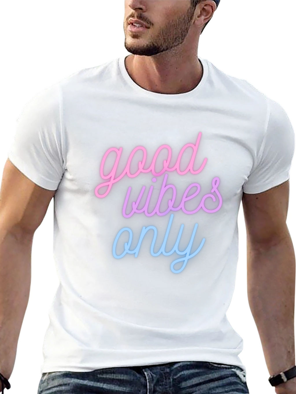 Good Vibes Only T-Shirt - Black Casual Tee