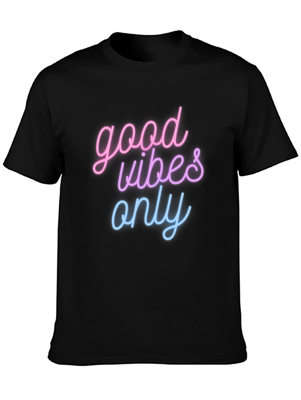 Good Vibes Only T-Shirt - Black Casual Tee