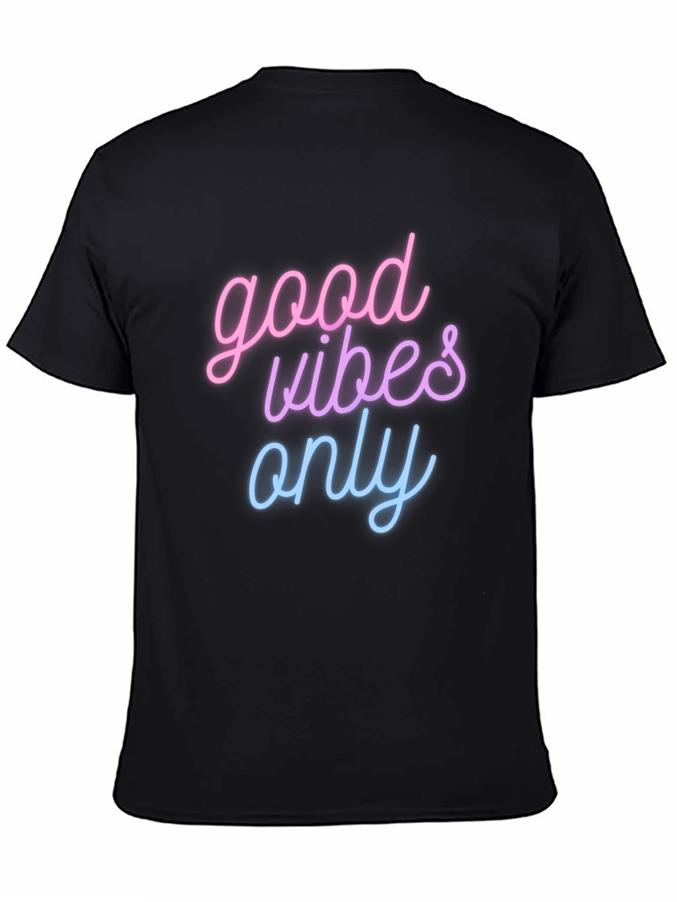 Good Vibes Only T-Shirt - Black Casual Tee