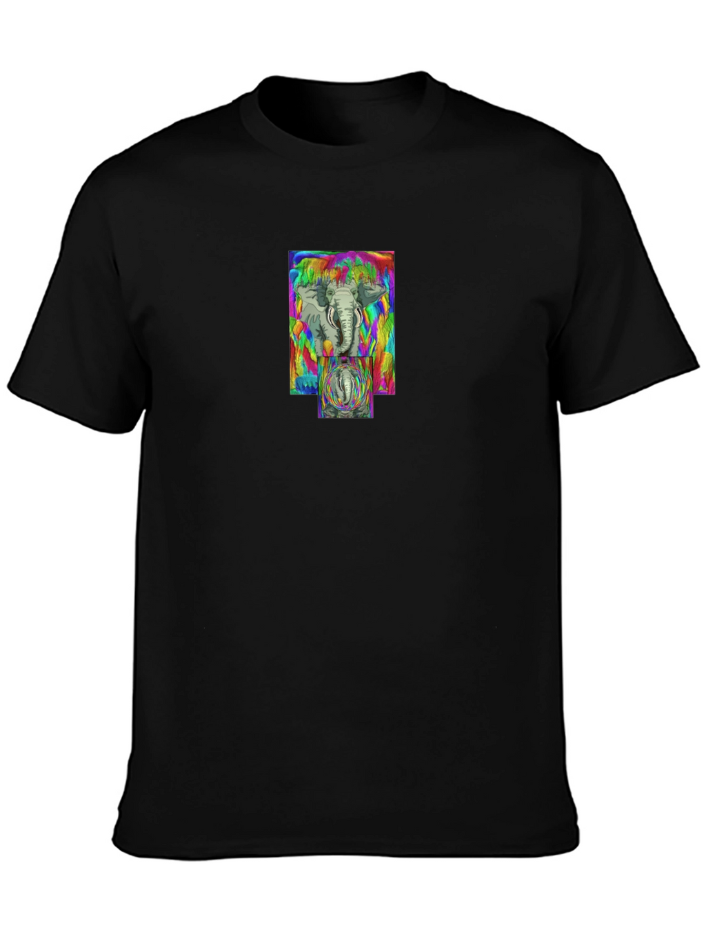 Psychedelic Elephant Graphic Tee