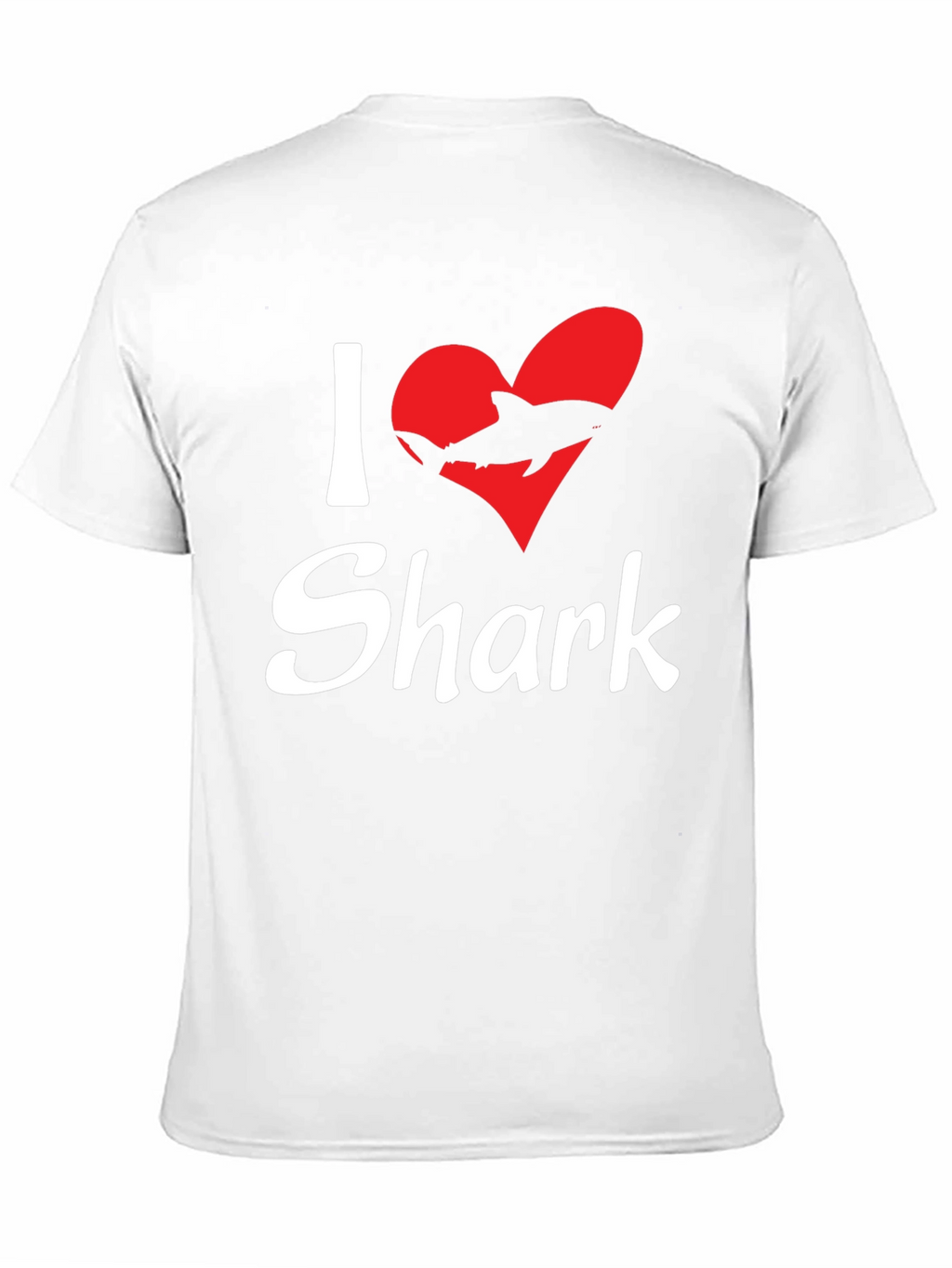 I Love Sharks Black Graphic T-Shirt