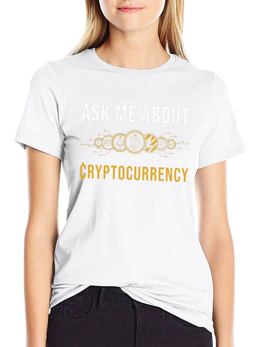 Ask Me About Cryptocurrency Black T-Shirt