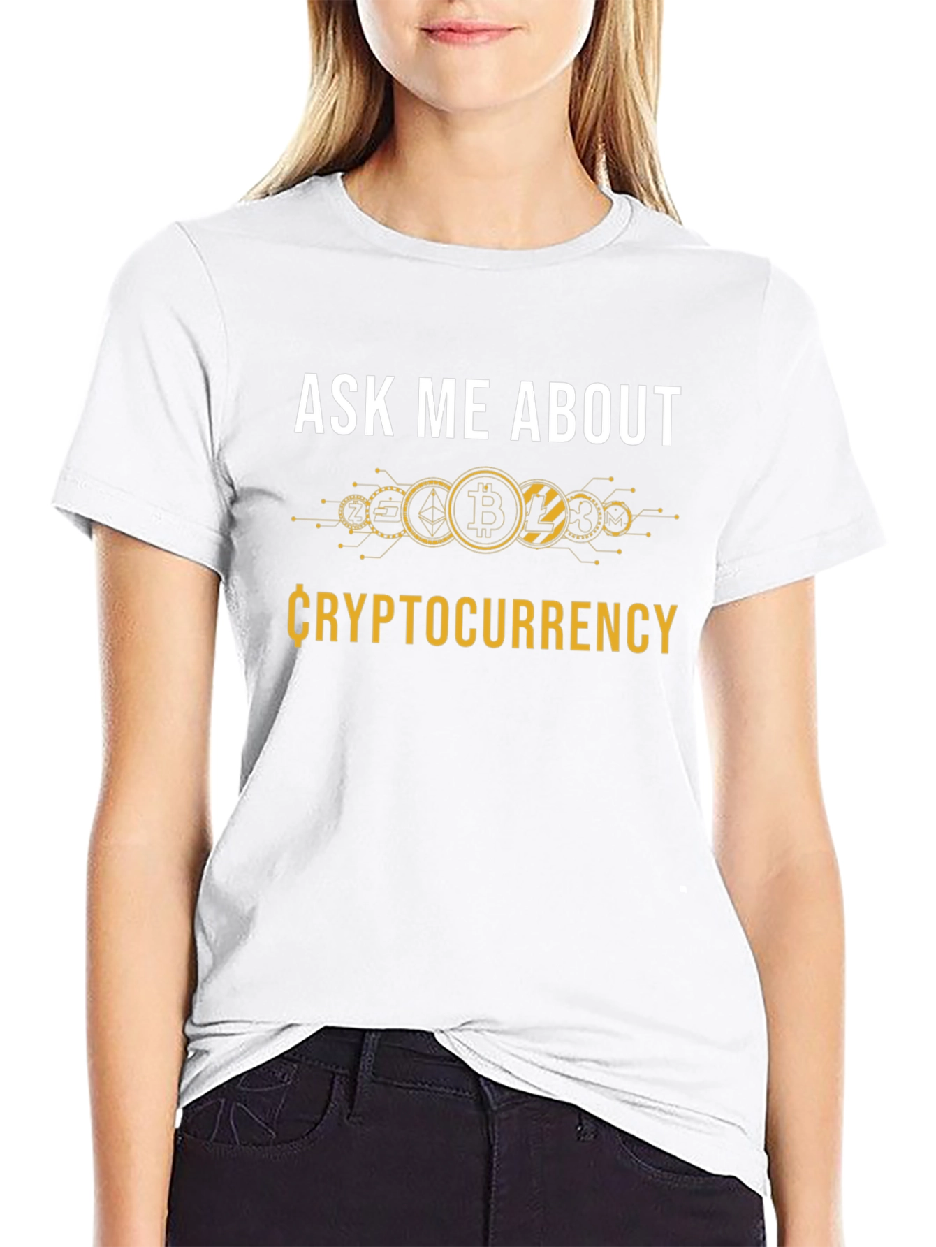 Ask Me About Cryptocurrency Black T-Shirt