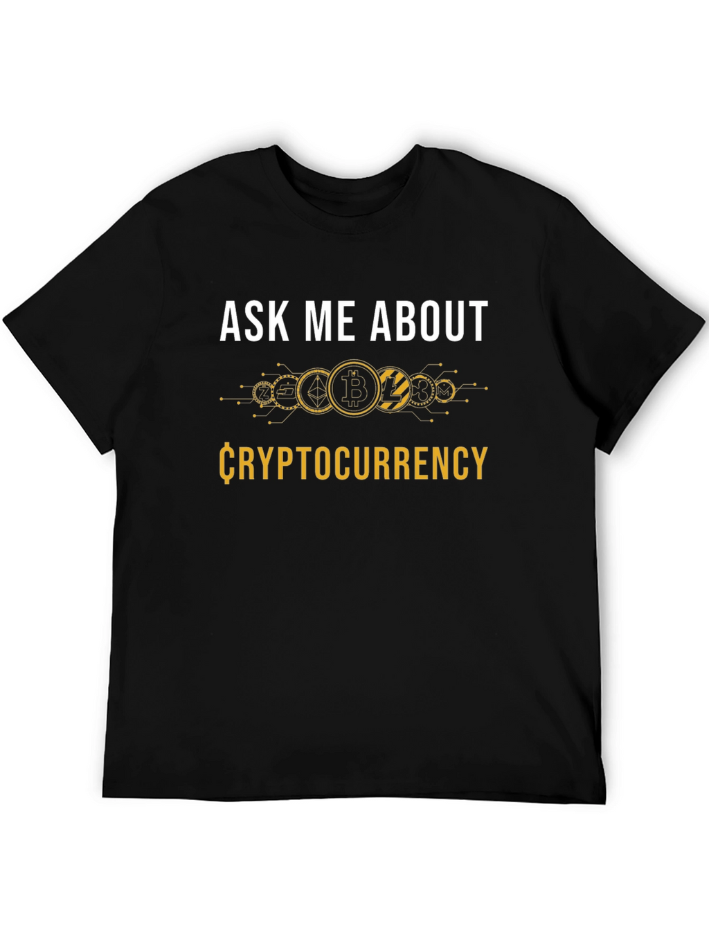 Ask Me About Cryptocurrency Black T-Shirt