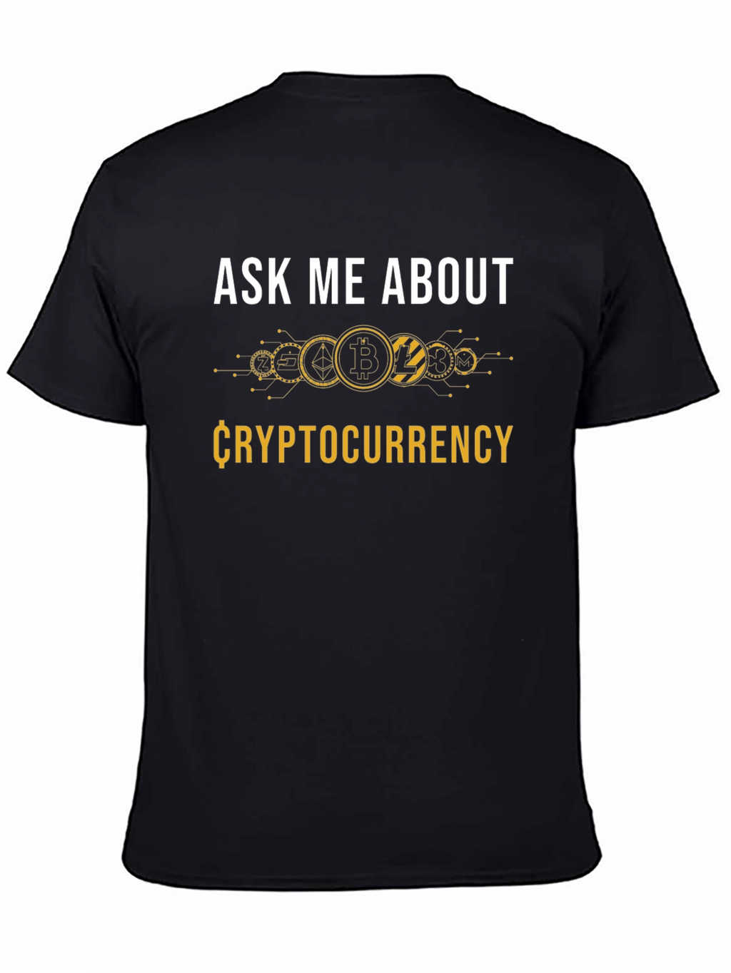Ask Me About Cryptocurrency Black T-Shirt