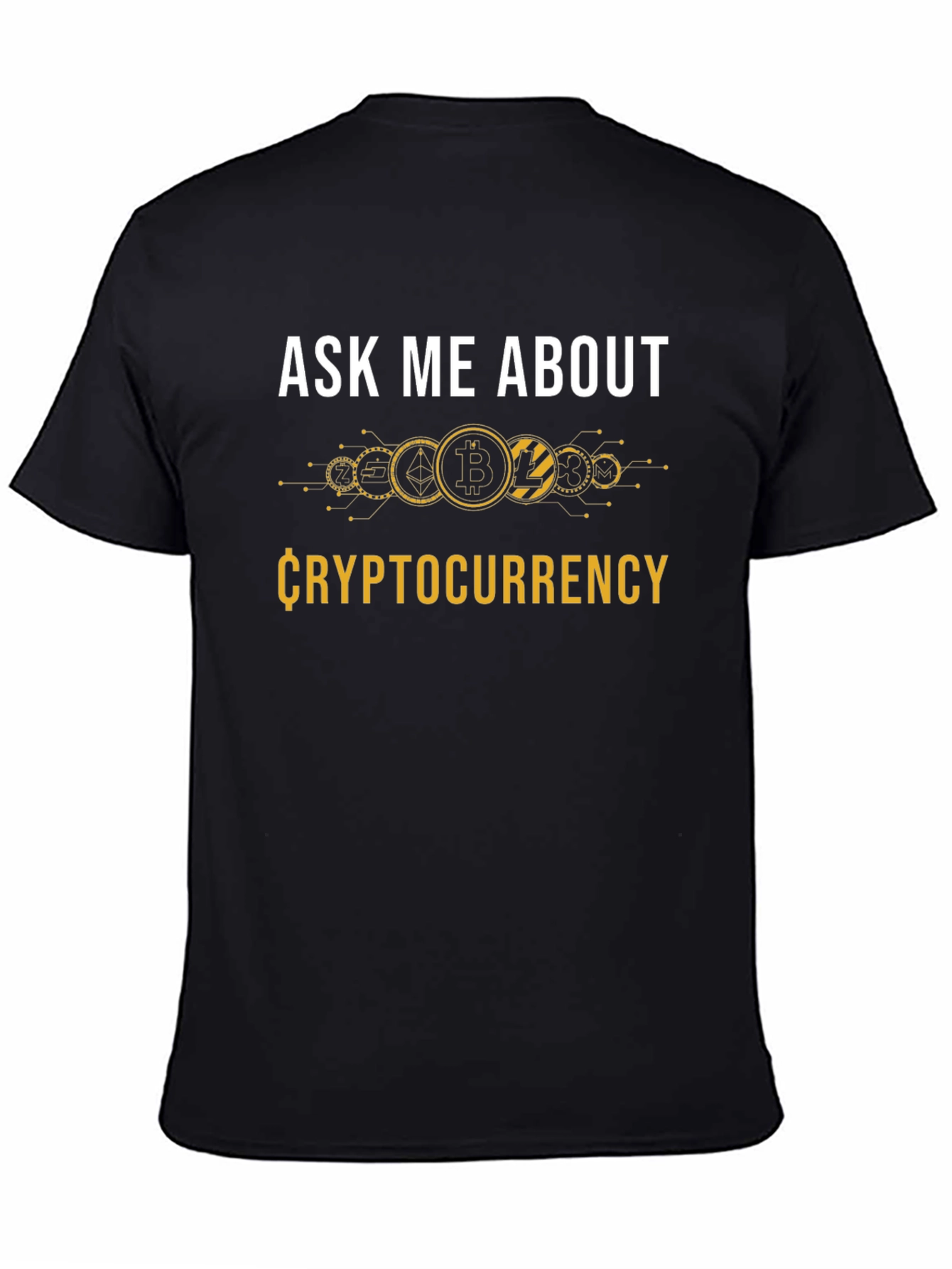 Ask Me About Cryptocurrency Black T-Shirt