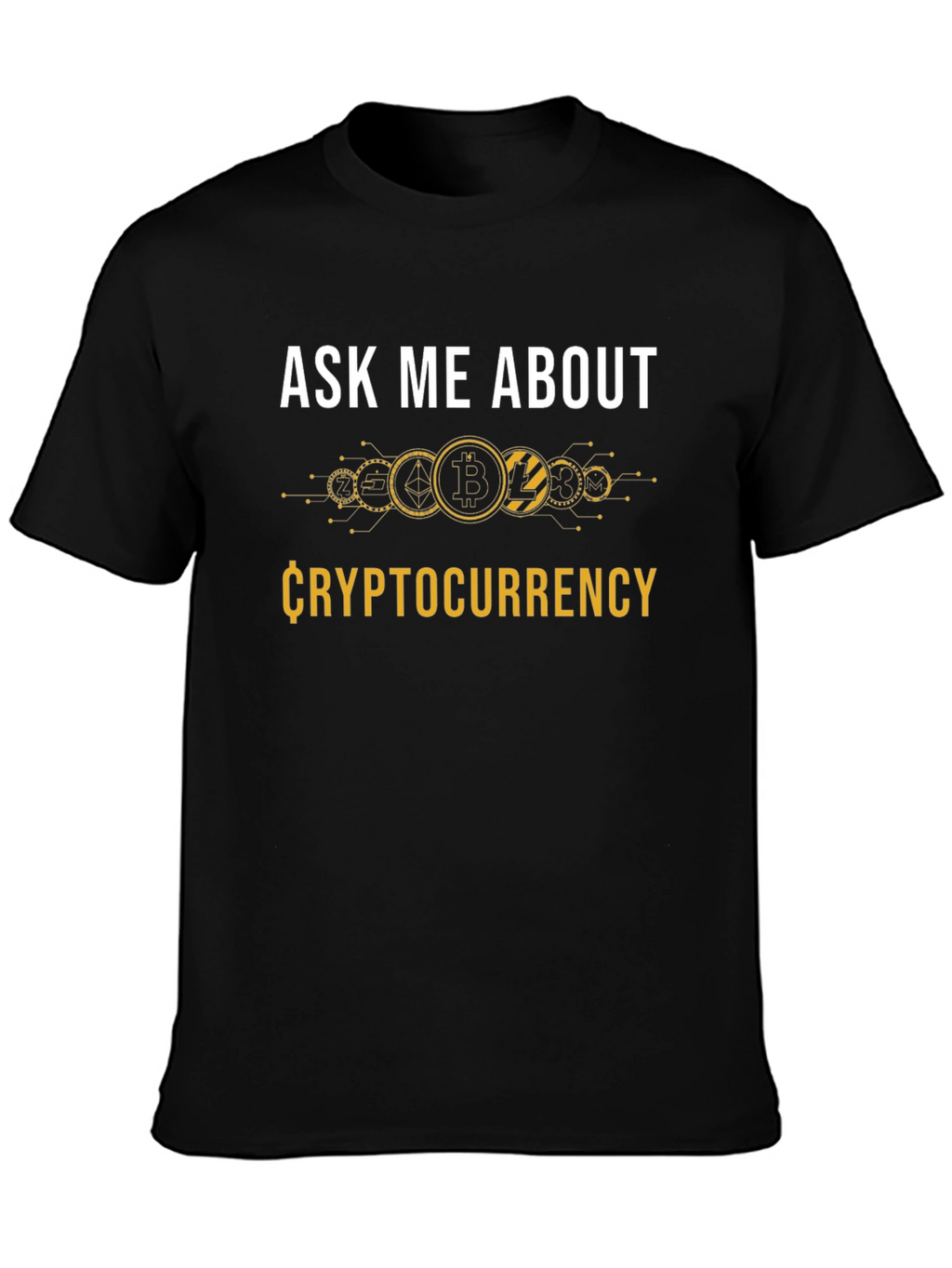 Ask Me About Cryptocurrency Black T-Shirt