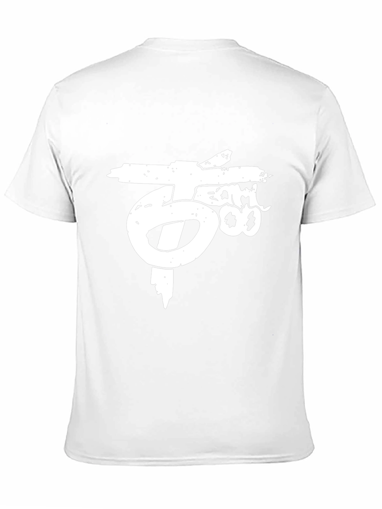 Distressed Graphic Print Black T-Shirt