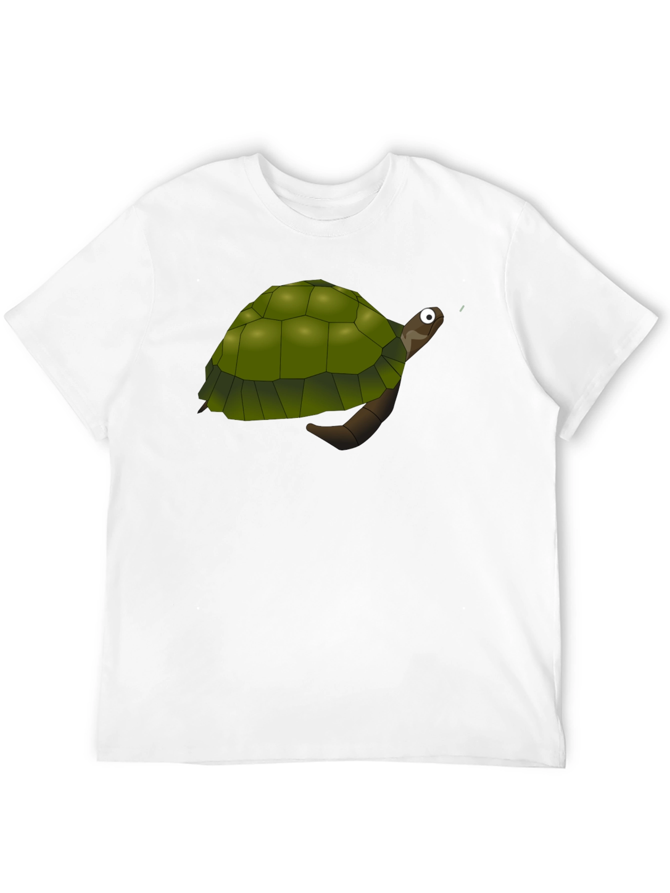 Cartoon Turtle Graphic Black T-Shirt