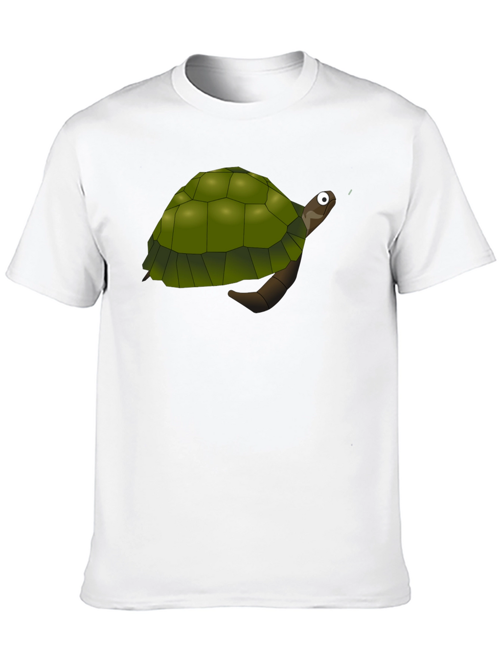 Cartoon Turtle Graphic Black T-Shirt
