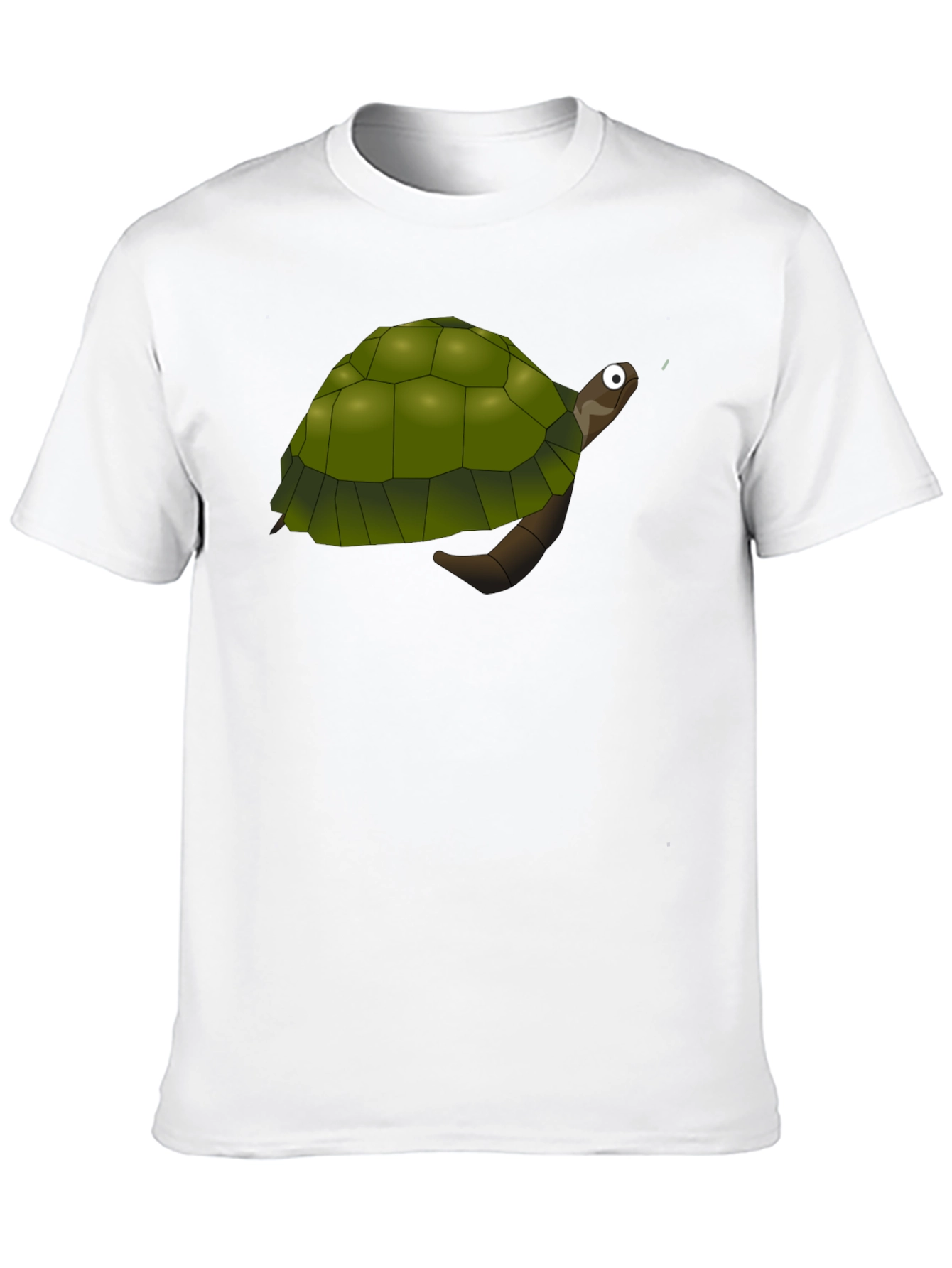 Cartoon Turtle Graphic Black T-Shirt
