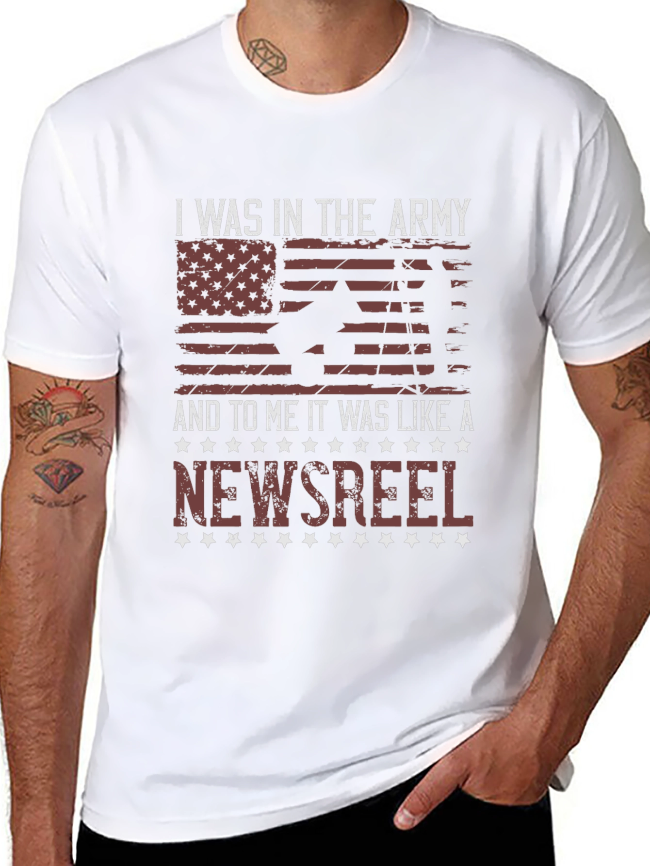 Army Veteran Graphic T-Shirt