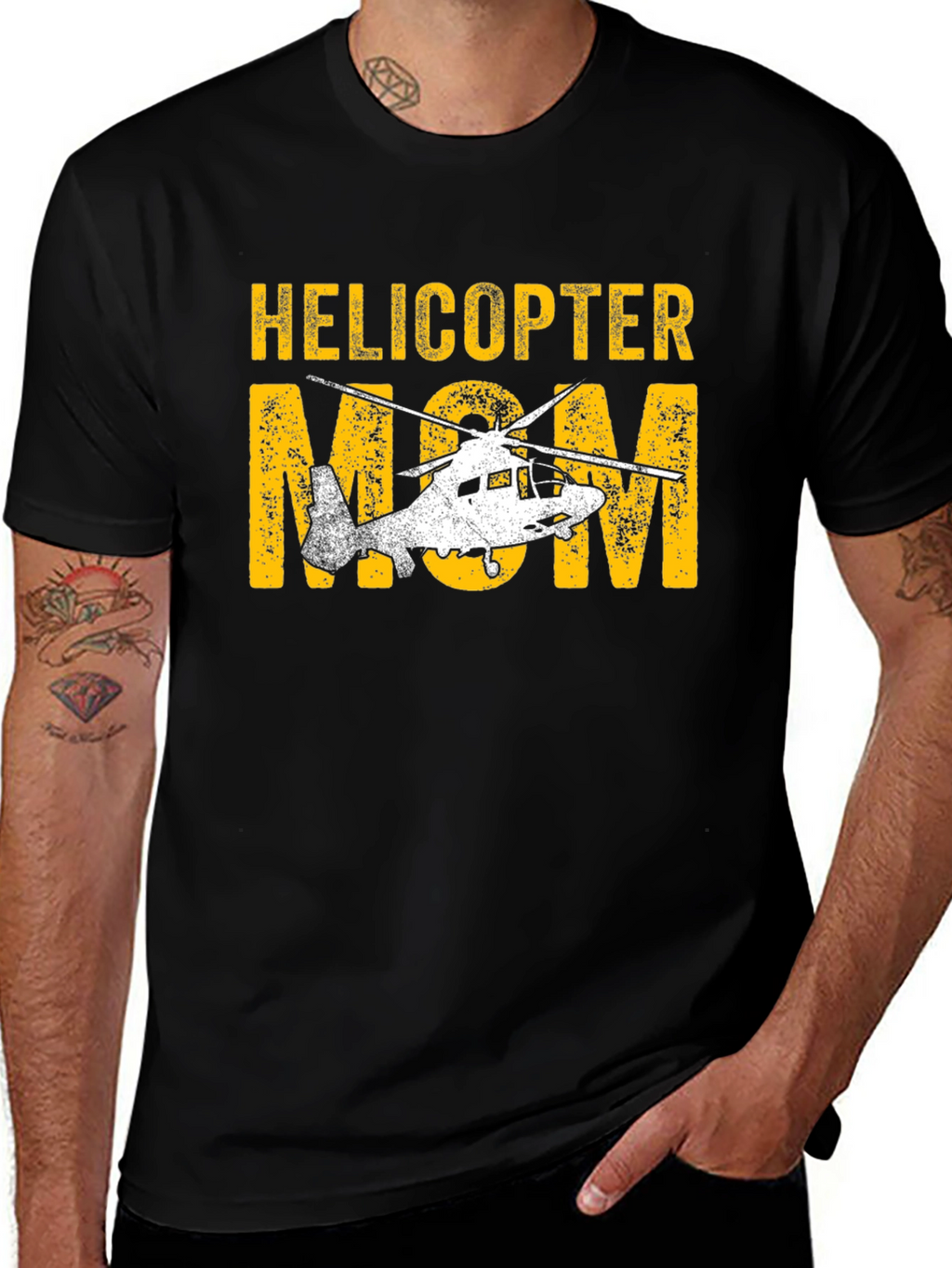 Helicopter Mom Graphic T-Shirt - Novelty Tee