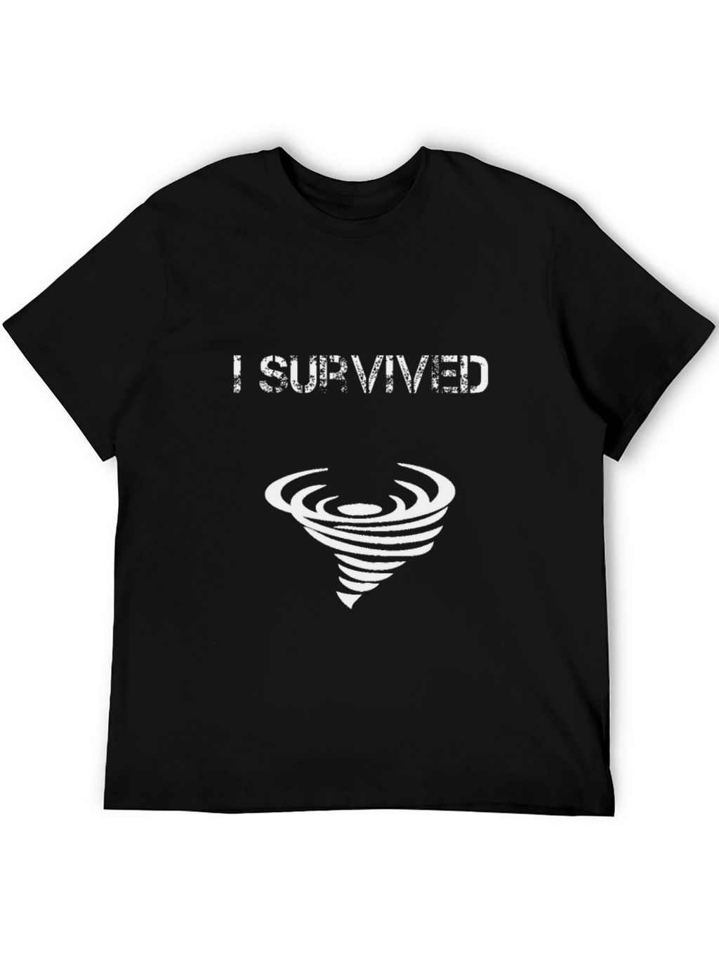 I Survived Tornado T-Shirt - Black Cotton Tee