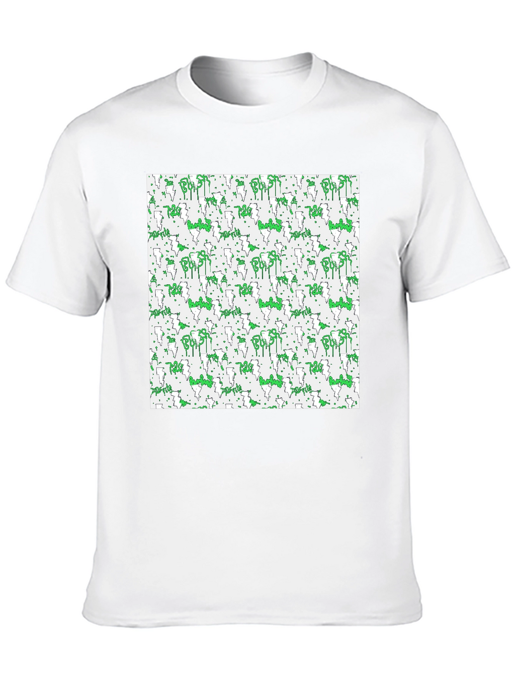 Abstract Pattern Black T-Shirt