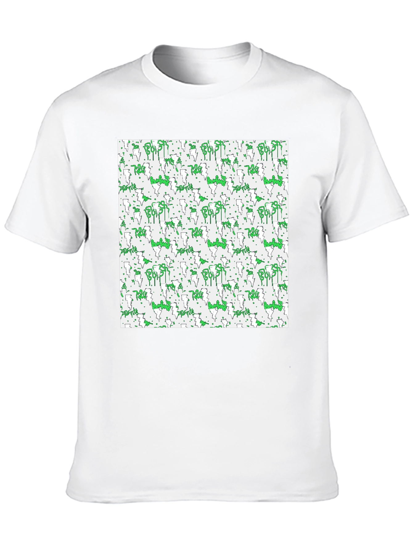 Abstract Pattern Black T-Shirt