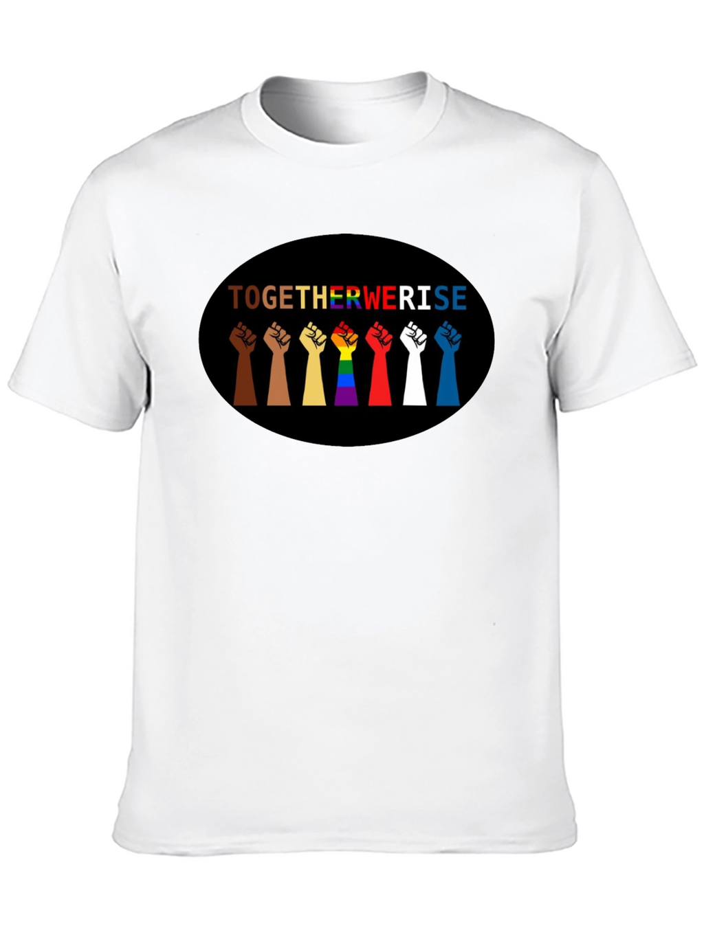 Together We Rise Graphic Tee - Black