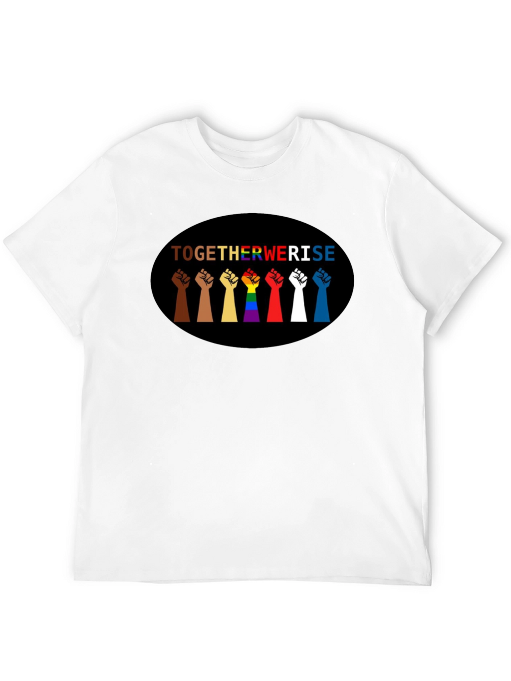 Together We Rise Graphic Tee - Black