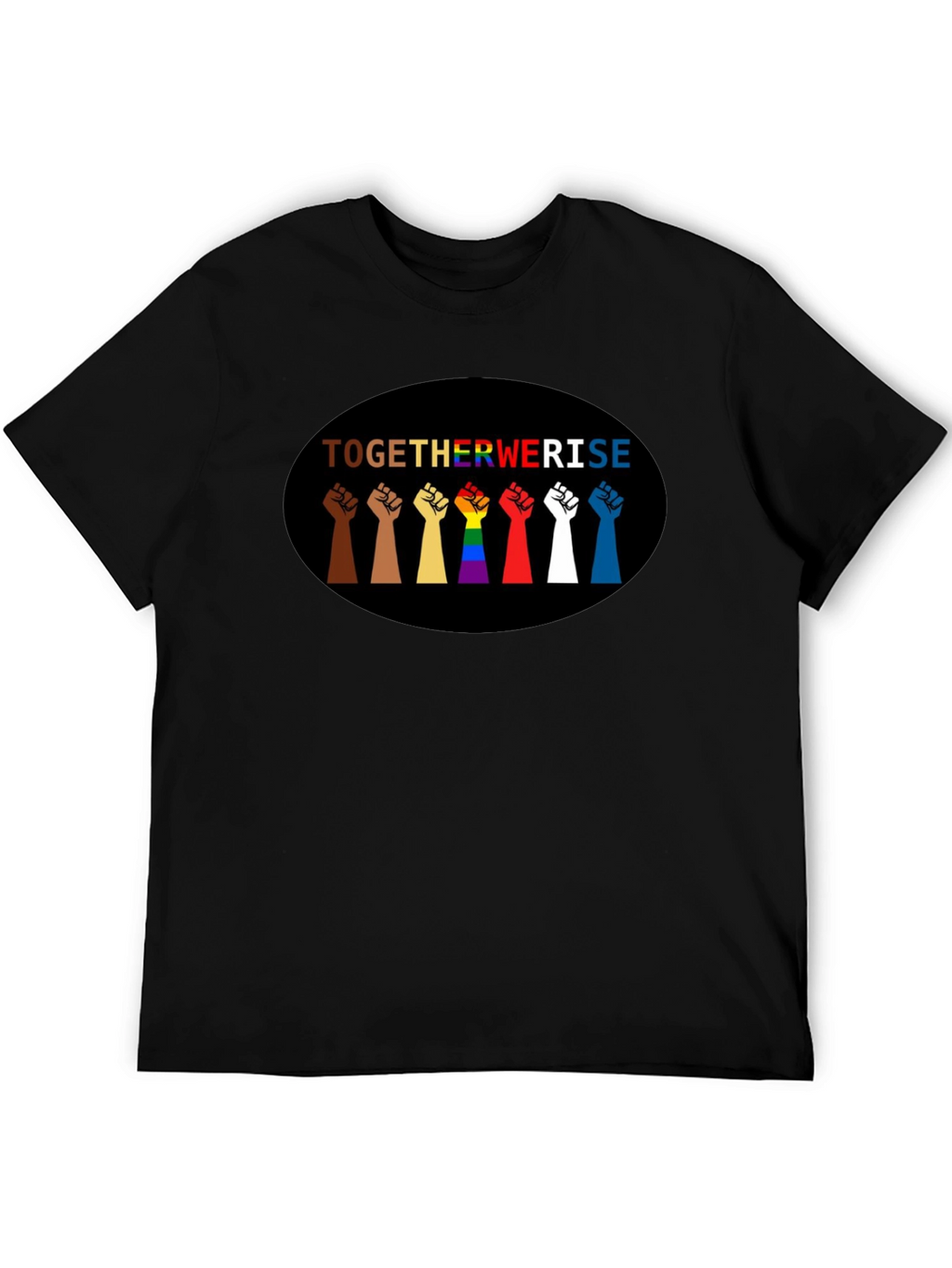 Together We Rise Graphic Tee - Black