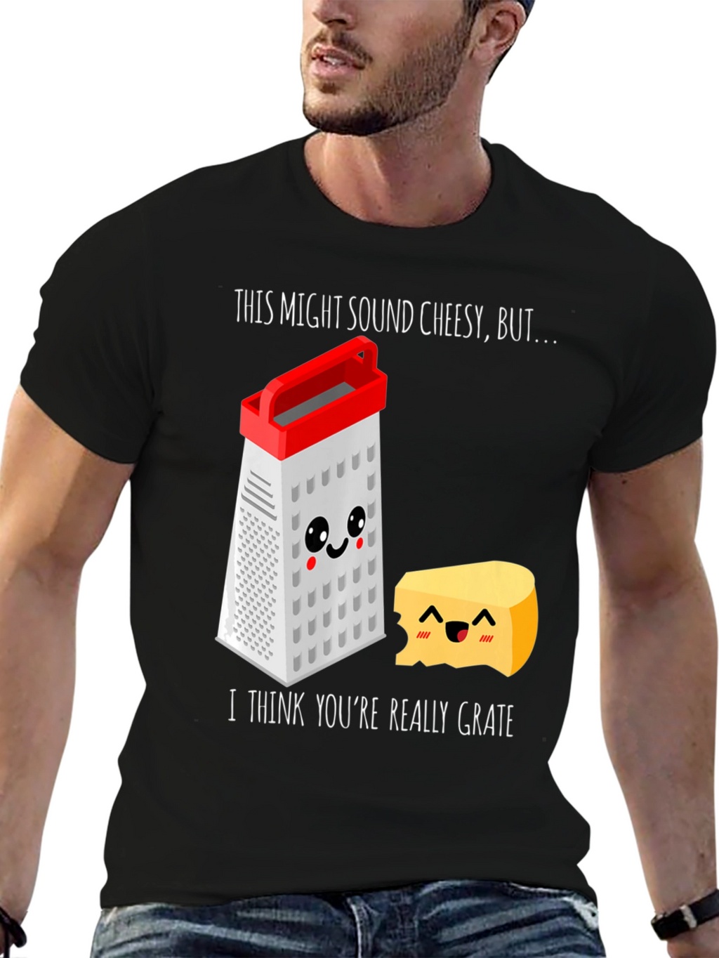 Cheesy Grater Pun T-Shirt - Youre Really Grate