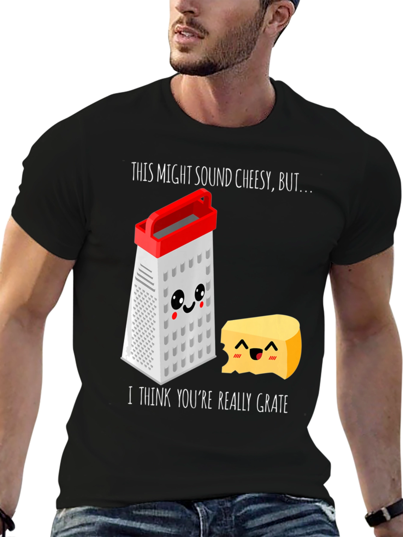 Cheesy Grater Pun T-Shirt - Youre Really Grate
