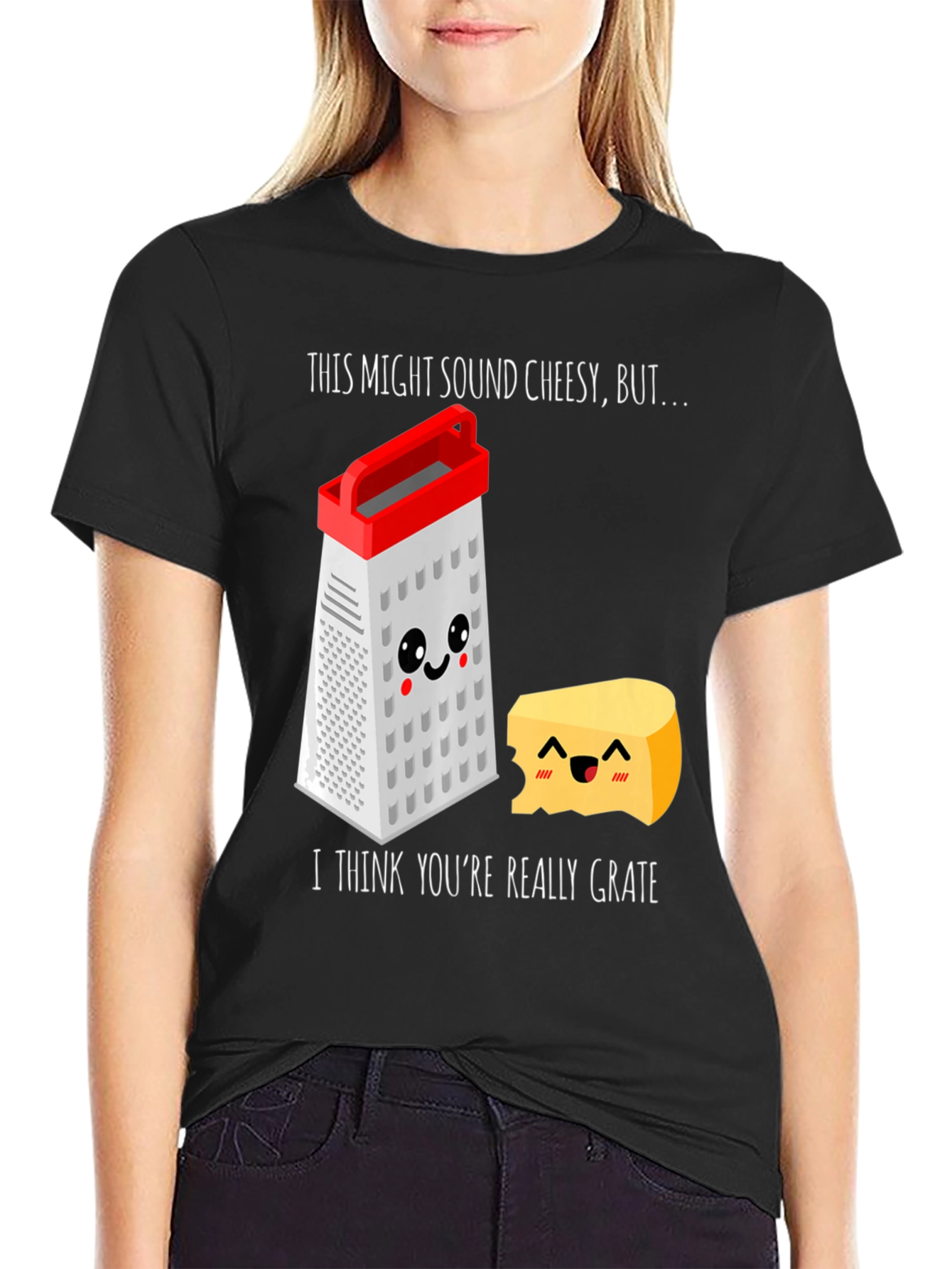 Cheesy Grater Pun T-Shirt - Youre Really Grate