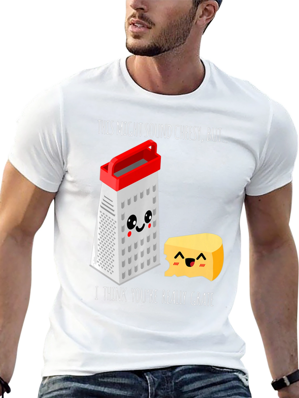 Cheesy Grater Pun T-Shirt - Youre Really Grate