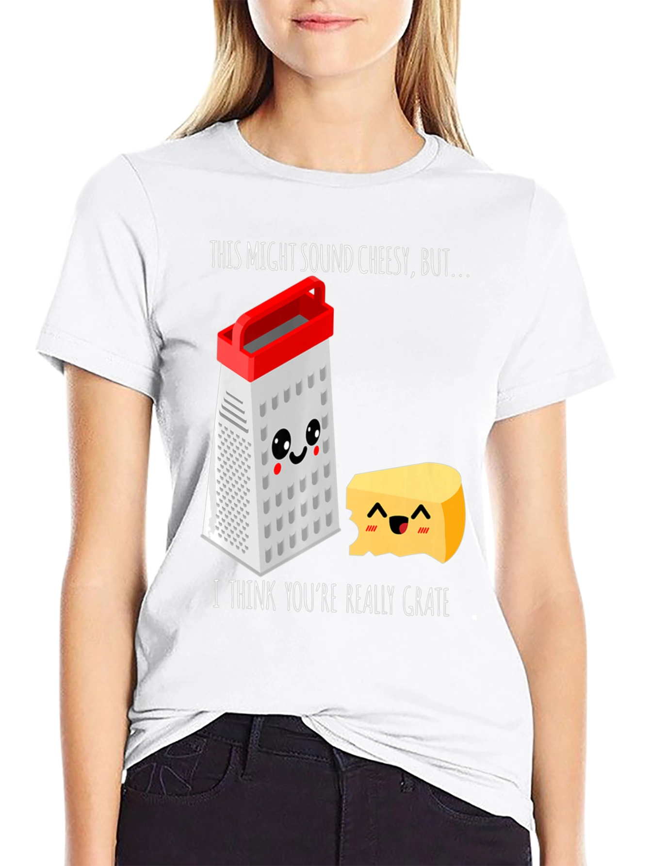 Cheesy Grater Pun T-Shirt - Youre Really Grate