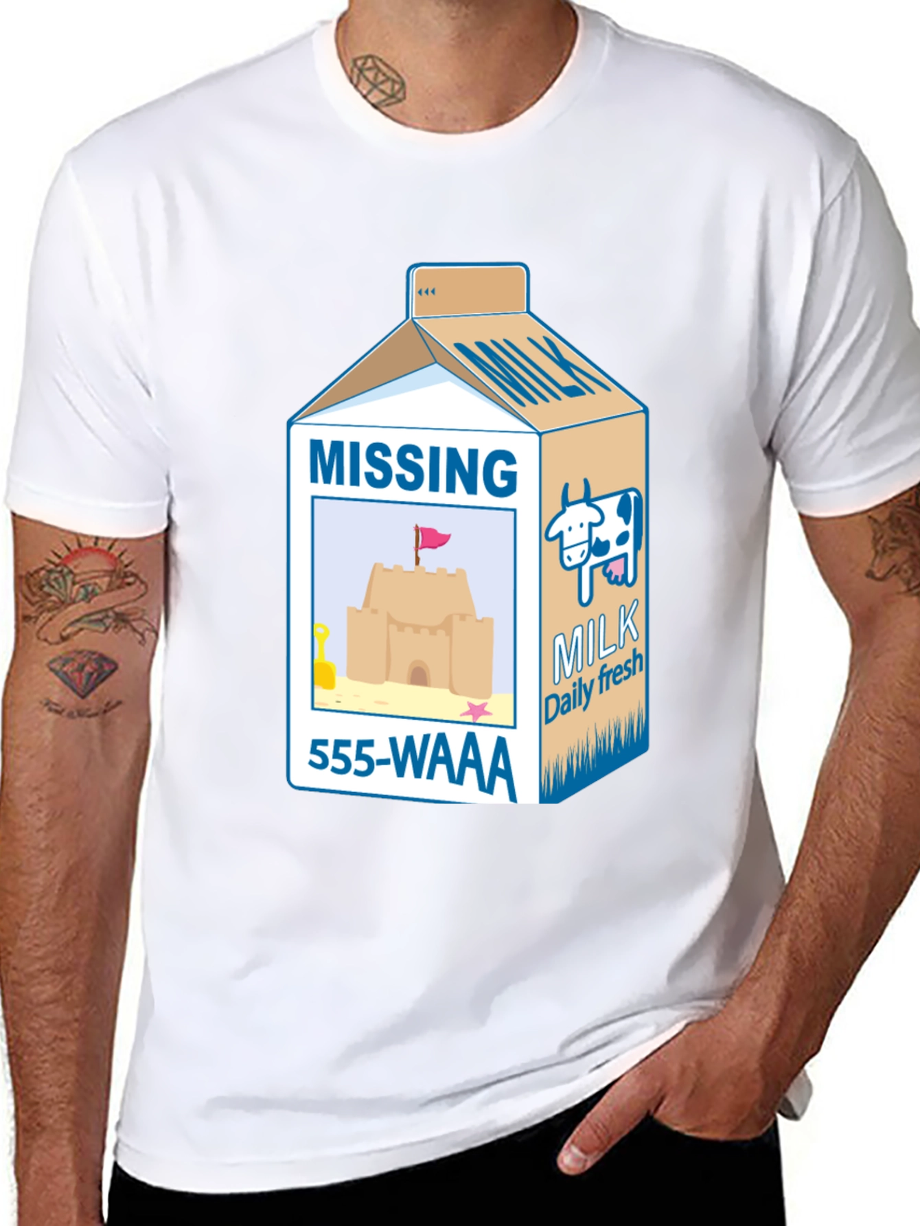 Funny Missing Milk Carton T-Shirt