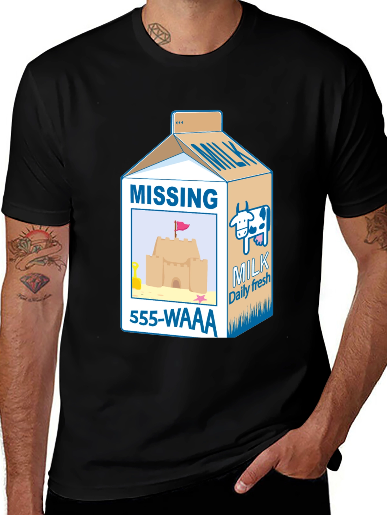 Funny Missing Milk Carton T-Shirt