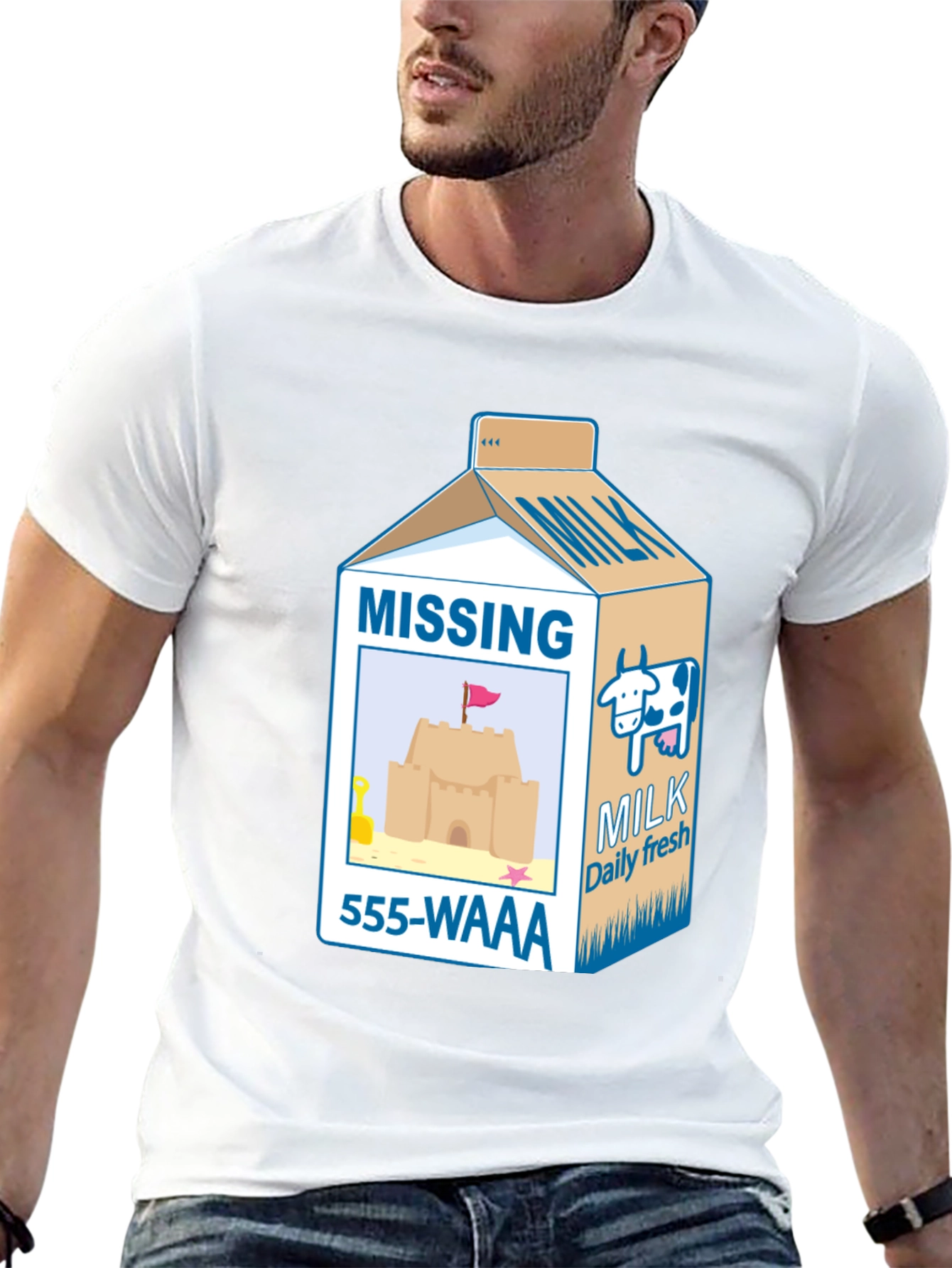 Funny Missing Milk Carton T-Shirt