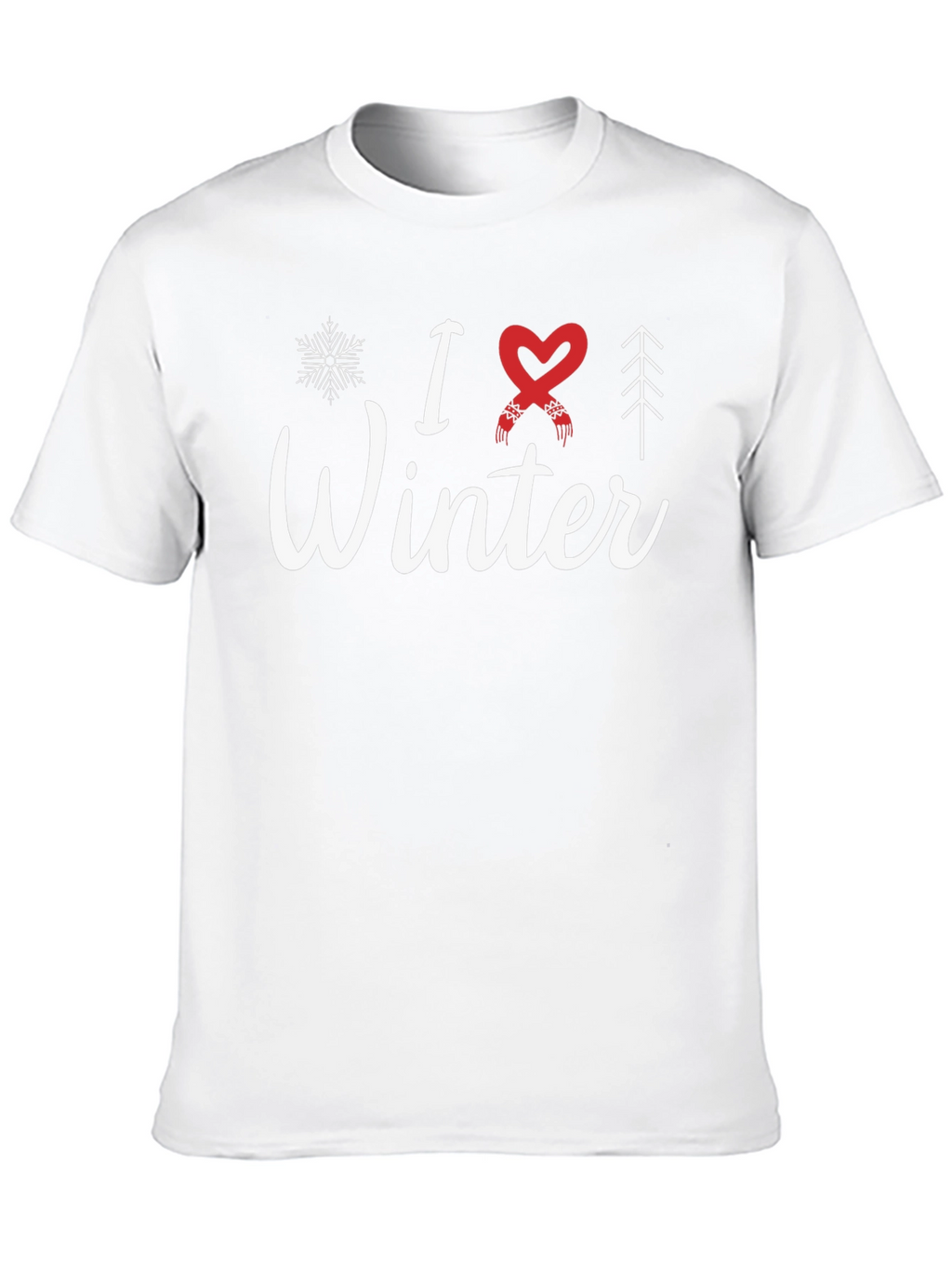 I Love Winter Graphic T-Shirt - Holiday Season Apparel