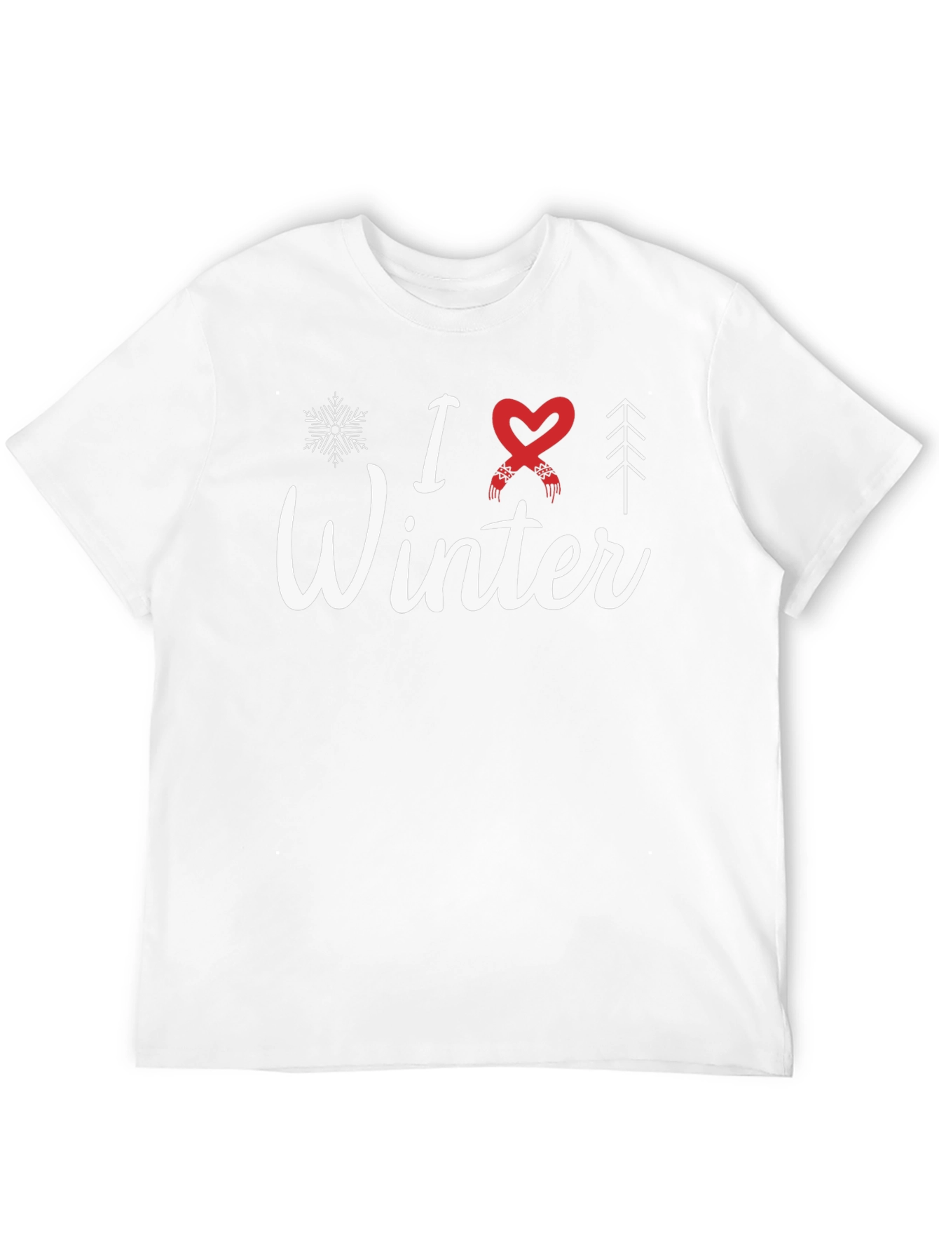 I Love Winter Graphic T-Shirt - Holiday Season Apparel