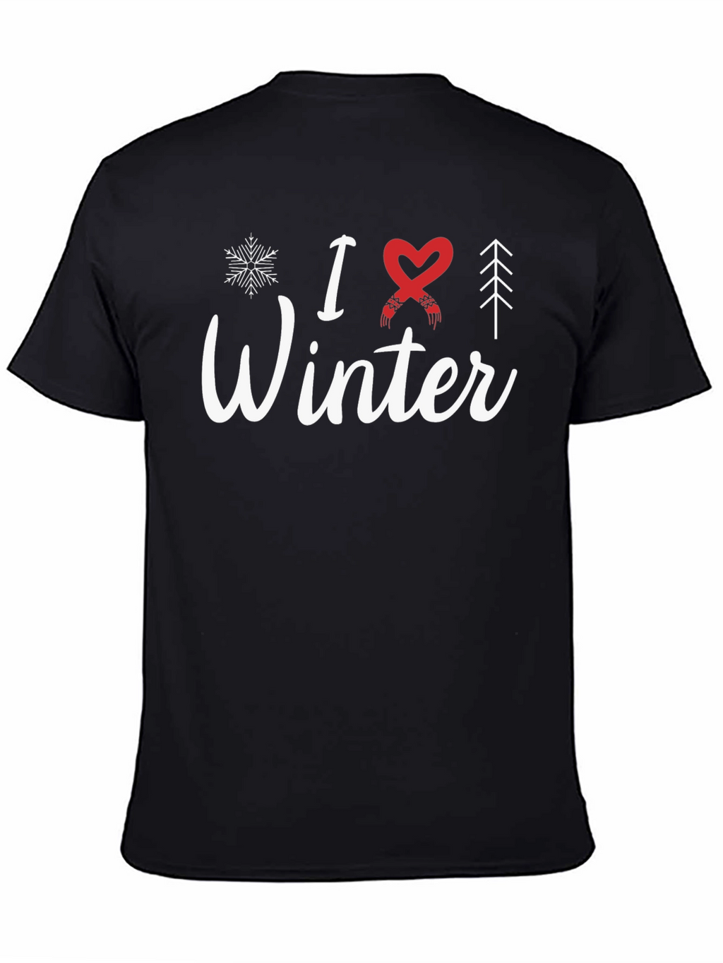 I Love Winter Graphic T-Shirt - Holiday Season Apparel