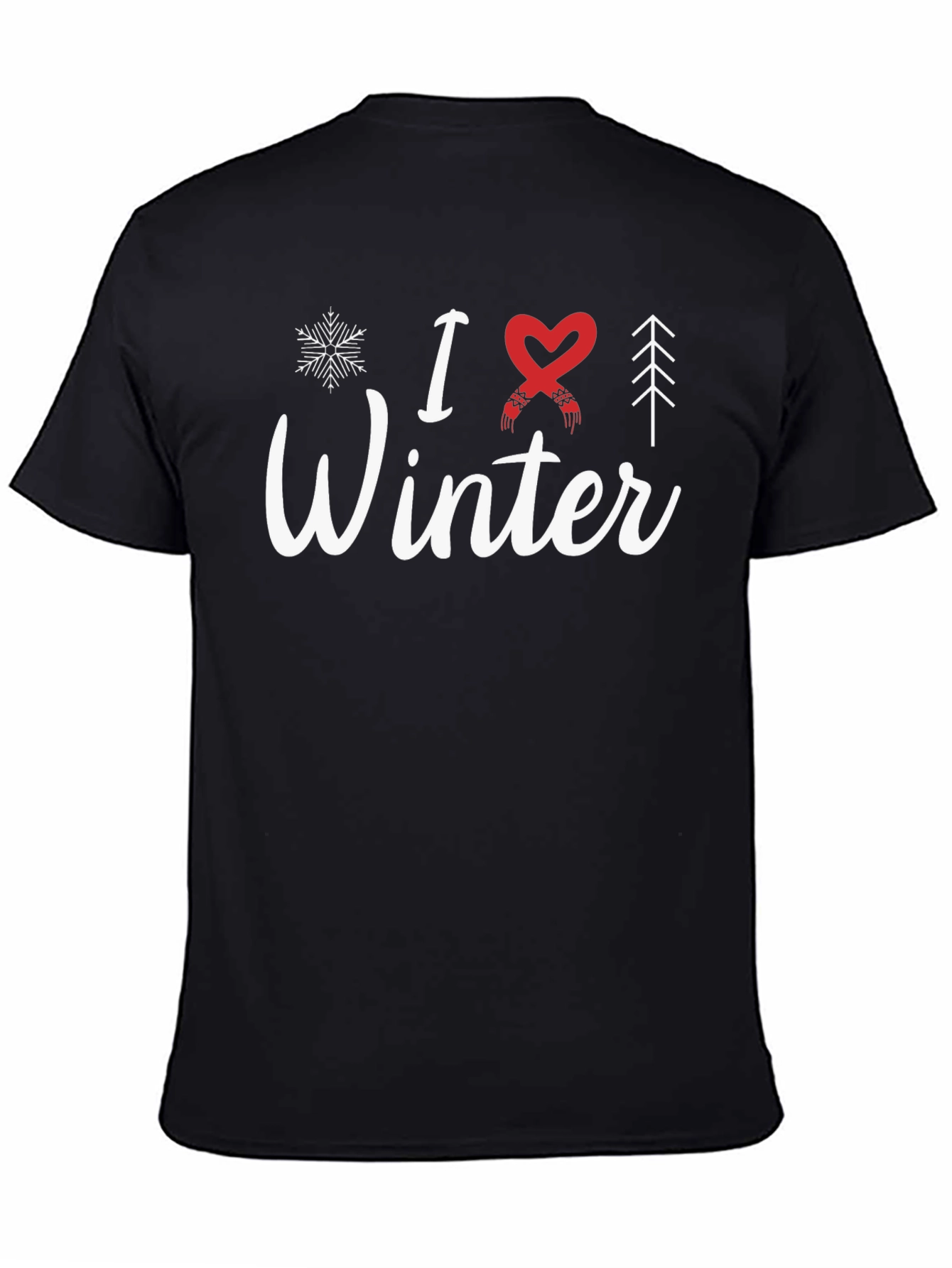 I Love Winter Graphic T-Shirt - Holiday Season Apparel