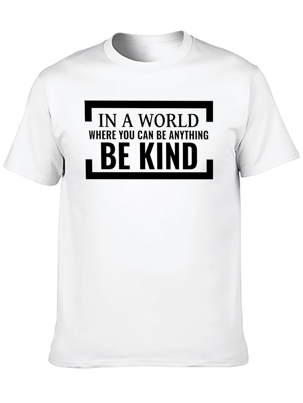 Be Kind Graphic T-Shirt - Black Crew Neck Tee