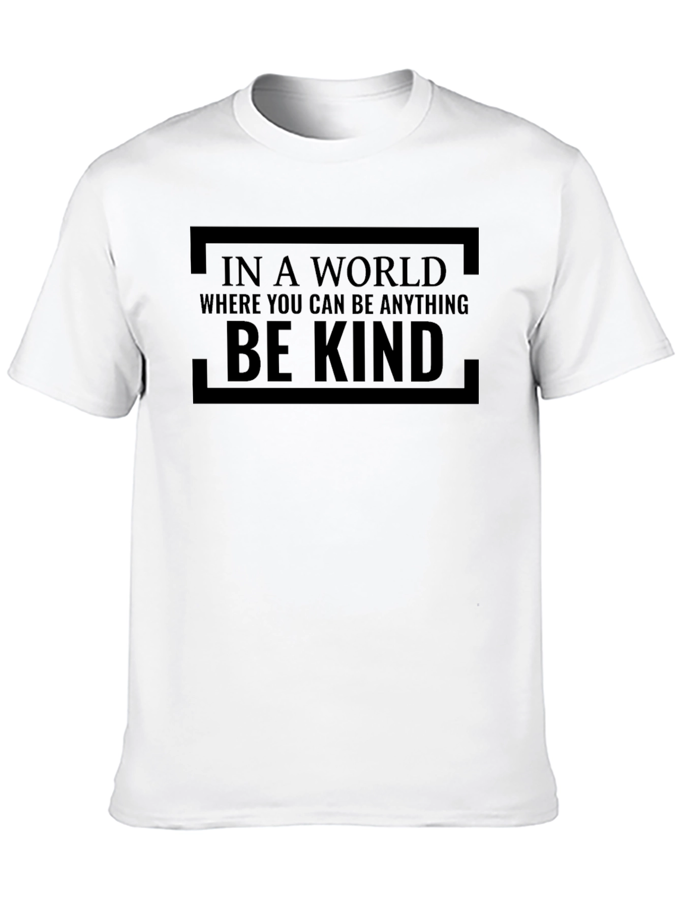 Be Kind Graphic T-Shirt - Black Crew Neck Tee