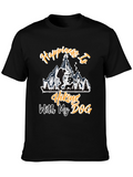 Hiking with My Dog Black T-Shirt