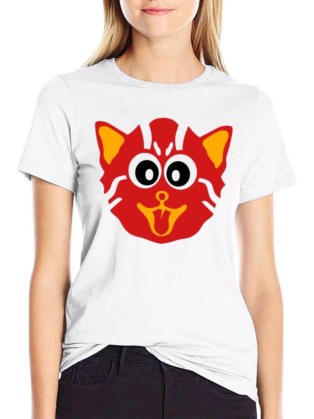 Funny Cat Graphic Tee - Black T-Shirt