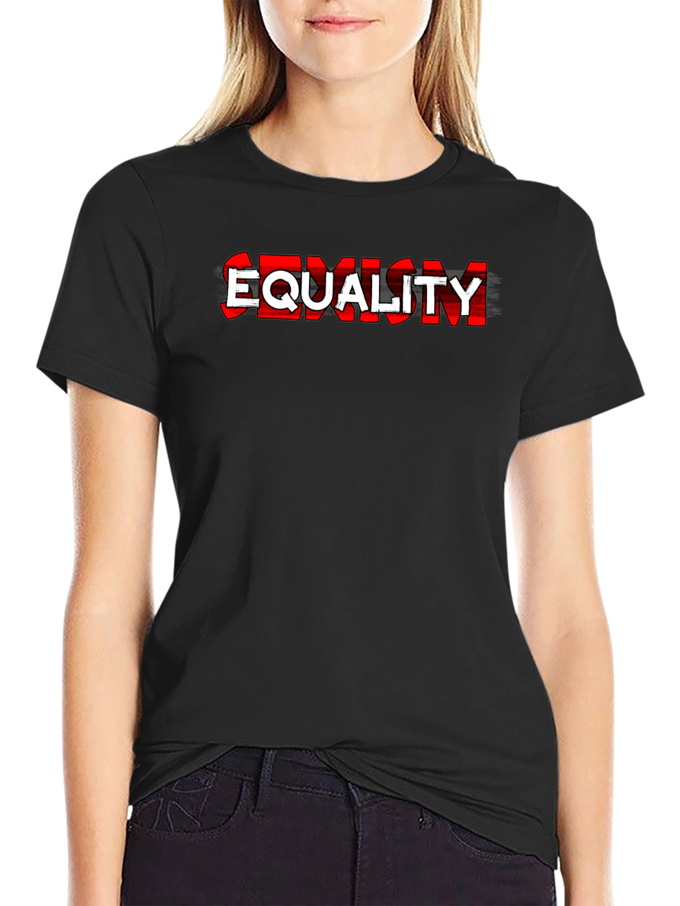 Equality T-Shirt - Red and White Graphic Tee