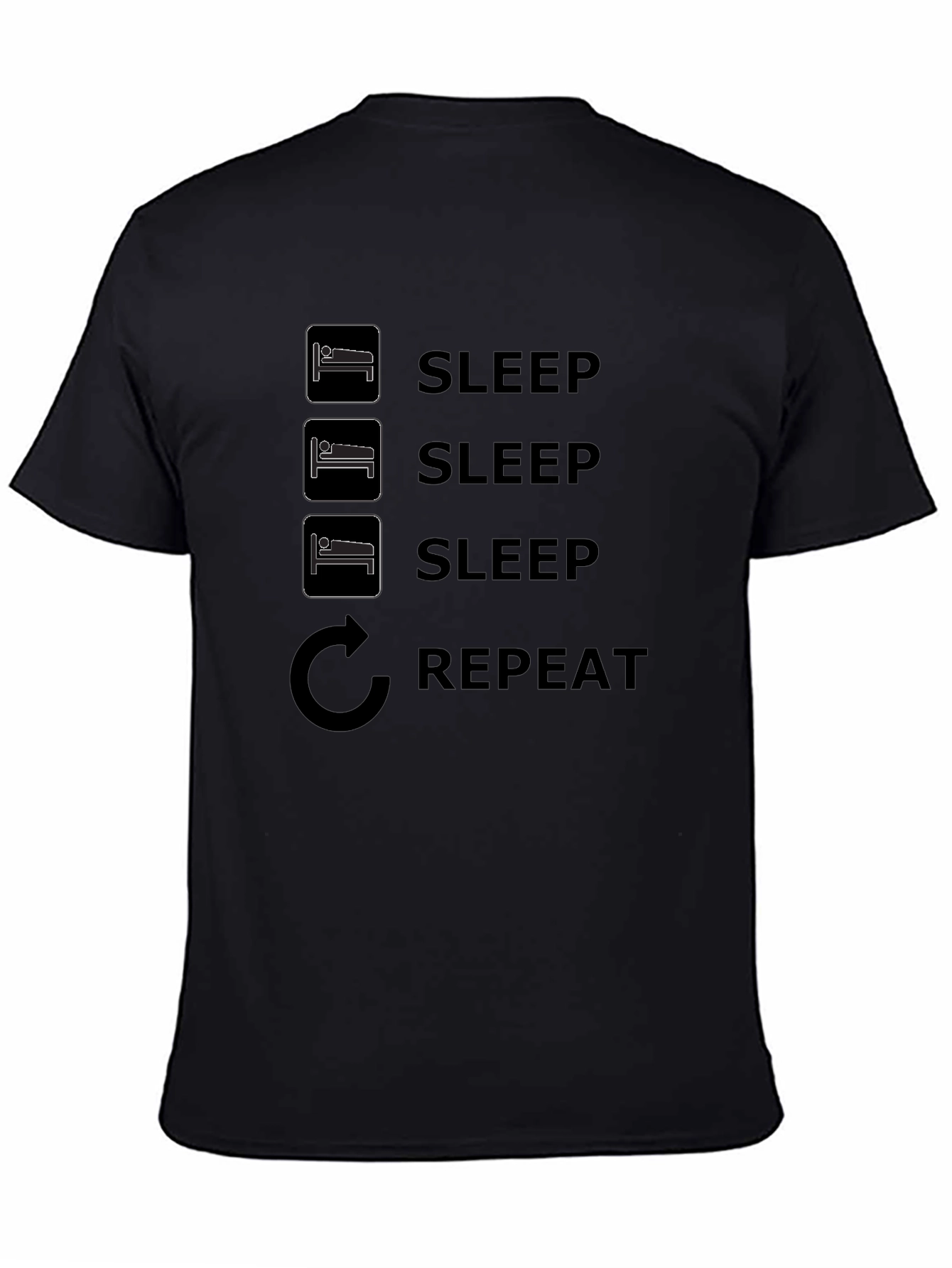 Sleep Repeat T-Shirt - Comfy Graphic Tee