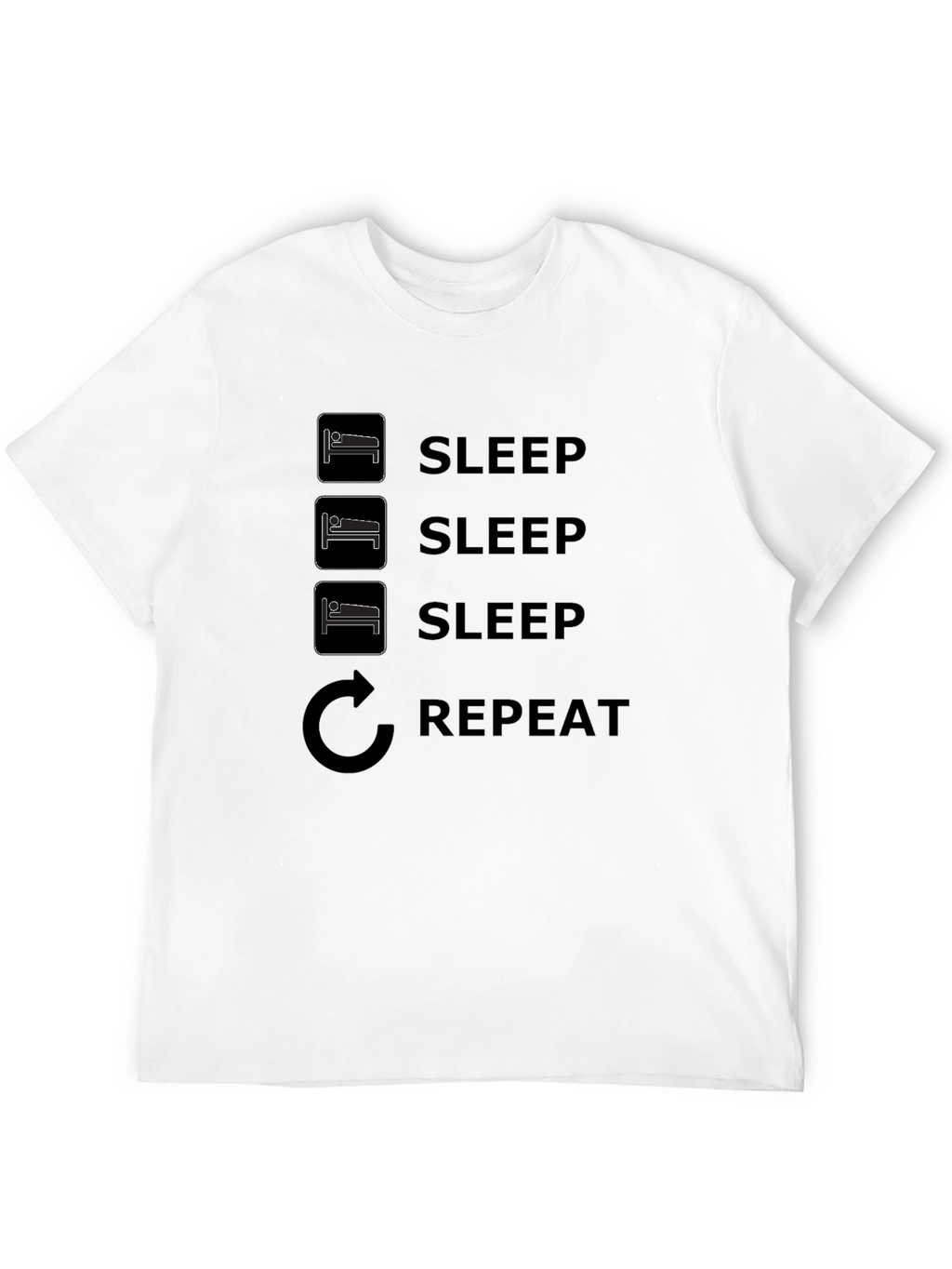Sleep Repeat T-Shirt - Comfy Graphic Tee